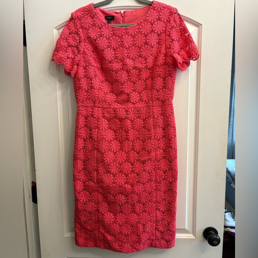 Talbots Pink Floral Mini Dress